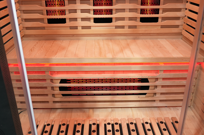 Blisspod Venetian RED 3-Person Full Spectrum Infrared Sauna with Red Light Panel, 11 Heaters and Wi-Fi Control