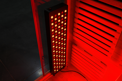 Blisspod Venetian RED 3-Person Full Spectrum Infrared Sauna with Red Light Panel, 11 Heaters and Wi-Fi Control