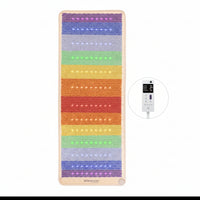 HealthyLine Rainbow Chakra Series PEMF Far Infrared Heating Mat with Seven Chakra Gemstones