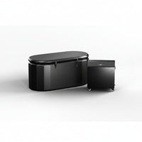 Endeavor XL Inflatable Cold Plunge Tub, 150 Gallon Oval, Chiller Compatible, Black