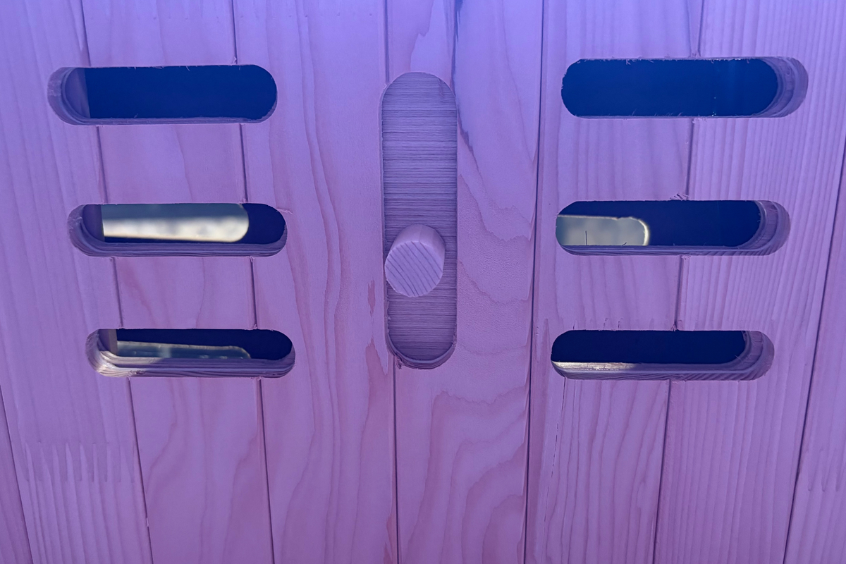 Blisspod Malmo 2-Person Infrared Sauna with Red Light Panel, 5 Carbon Heaters and LED Color Lighting