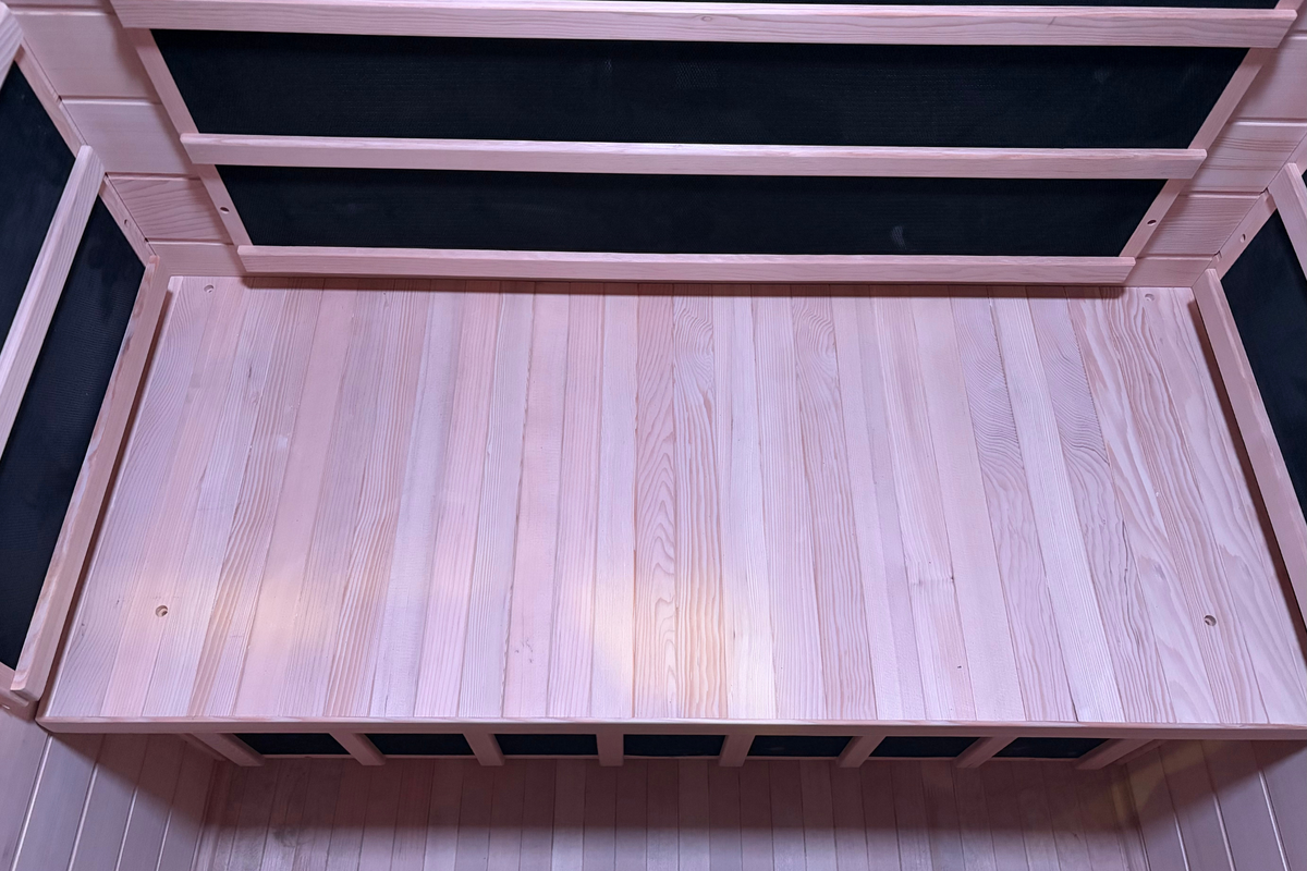 Blisspod Malmo 2-Person Infrared Sauna with Red Light Panel, 5 Carbon Heaters and LED Color Lighting