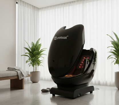 Protocol4 The Cocoon (P200) Enclosed Pod with Far Infrared Heat, Full-Body Red Light and PEMF Mattress