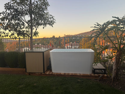 RevX X Tub Acrylic Cold Plunge with LUX 1.5 HP Chiller and Filtration System