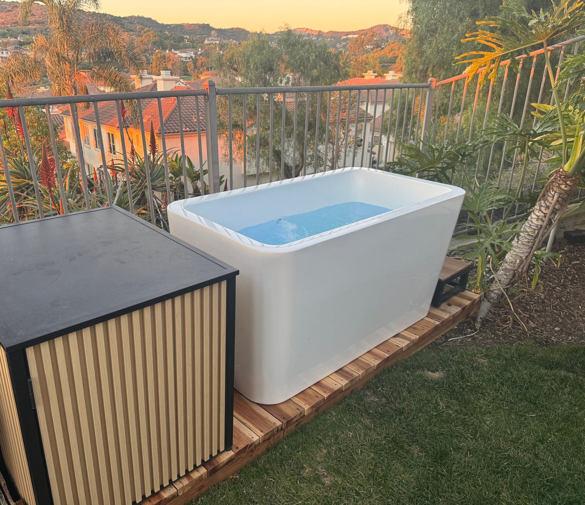RevX X Tub Acrylic Cold Plunge with LUX 1.5 HP Chiller and Filtration System