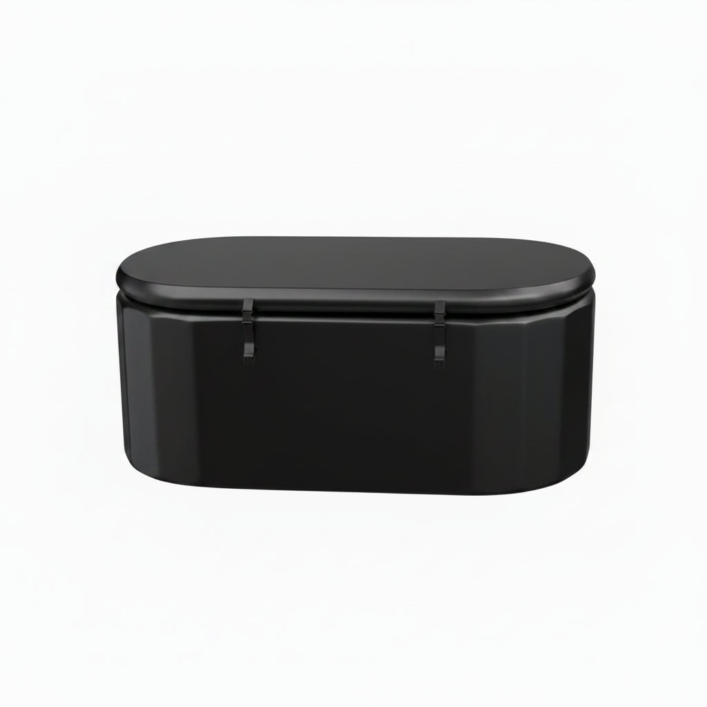 Endeavor XL Inflatable Cold Plunge Tub, 150 Gallon Oval, Chiller Compatible, Black