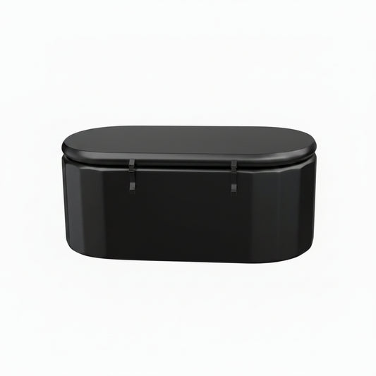 Endeavor XL Inflatable Cold Plunge Tub, 150 Gallon Oval, Chiller Compatible, Black