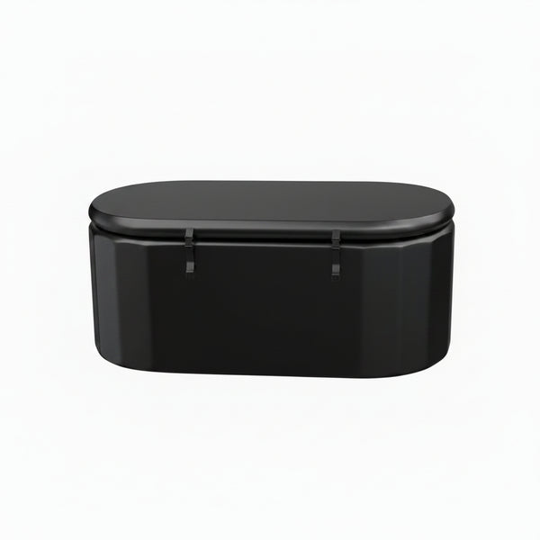 Endeavor XL Inflatable Cold Plunge Tub, 150 Gallon Oval, Chiller Compatible, Black