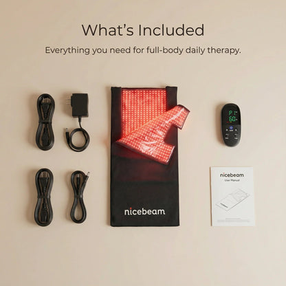 Nicebeam Full Body Red Light Therapy Bag, 660nm Red and 850nm Near-Infrared Light