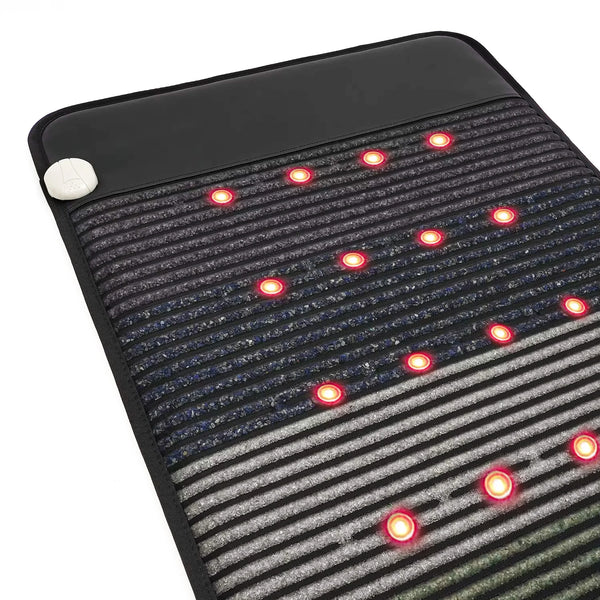 Megelin RED Light PEMF Infrared Heating Mat PRO, 4-in-1 Large Mat with 660nm and 850nm Light