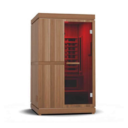 Finnmark FD-4 Trinity 2-Person Infrared and Traditional Sauna Combo with 192-Diode Red Light Panel (FD-KN004)
