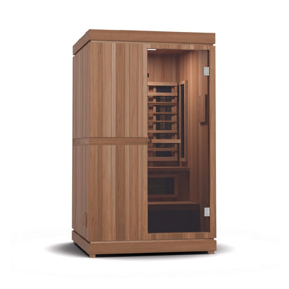 Finnmark FD-4 Trinity 2-Person Infrared and Traditional Sauna Combo with 192-Diode Red Light Panel (FD-KN004)