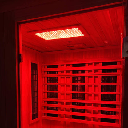 Finnmark FD-4 Trinity 2-Person Infrared and Traditional Sauna Combo with 192-Diode Red Light Panel (FD-KN004)