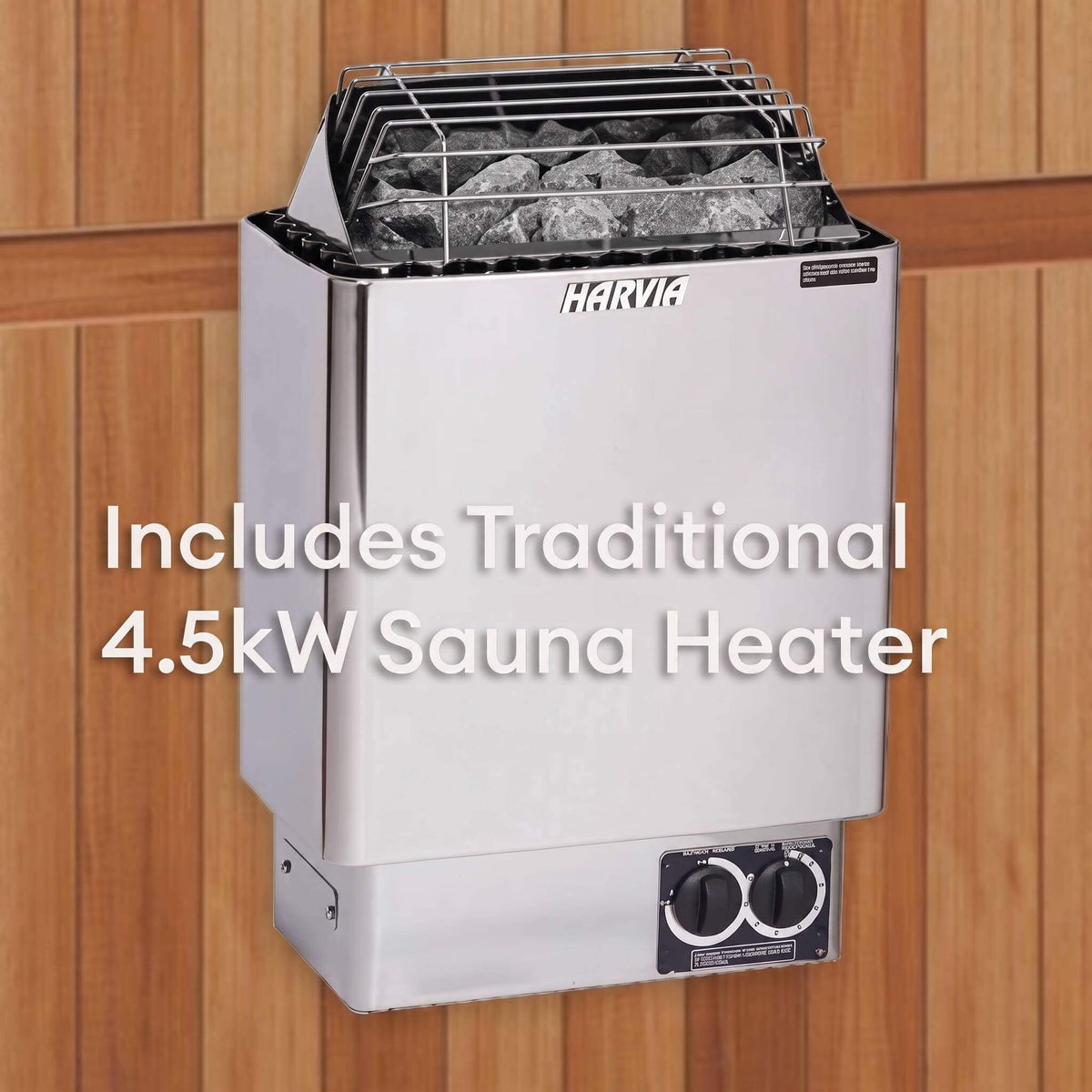 Finnmark FD-5 Trinity XL 4-Person Infrared and Traditional Sauna Combo with Red Light Panel (FD-KN005)