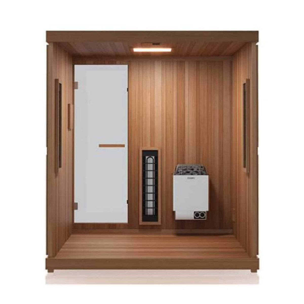 Finnmark FD-5 Trinity XL 4-Person Infrared and Traditional Sauna Combo with Red Light Panel (FD-KN005)