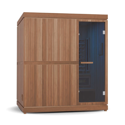 Finnmark FD-5 Trinity XL 4-Person Infrared and Traditional Sauna Combo with Red Light Panel (FD-KN005)