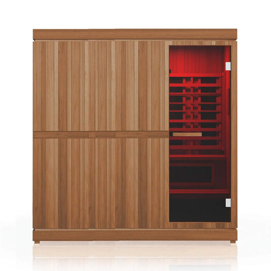 Finnmark FD-5 Trinity XL 4-Person Infrared and Traditional Sauna Combo with Red Light Panel (FD-KN005)