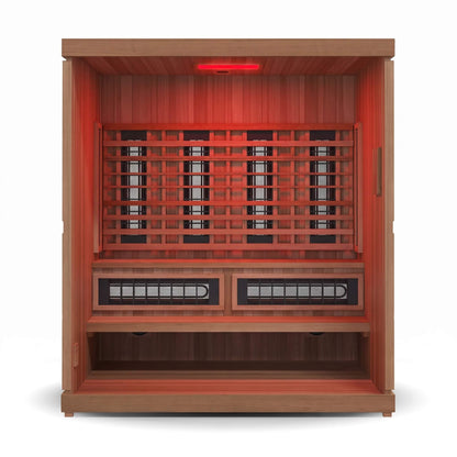 Finnmark FD-5 Trinity XL 4-Person Infrared and Traditional Sauna Combo with Red Light Panel (FD-KN005)