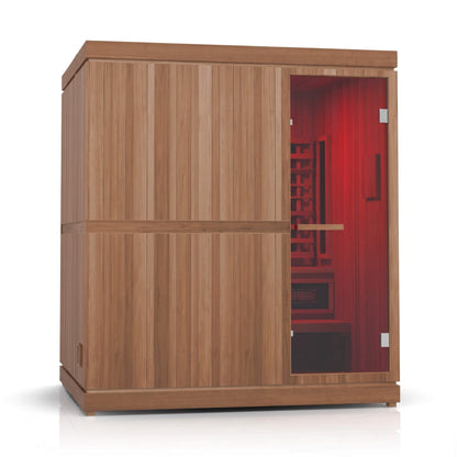 Finnmark FD-5 Trinity XL 4-Person Infrared and Traditional Sauna Combo with Red Light Panel (FD-KN005)