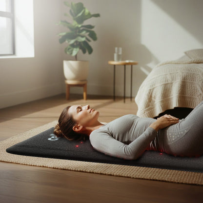 Nushape Cellf Multi-Therapy PEMF Mat, 72 x 24 Inch with 25 Coils, Red and Near-Infrared Light, and Infrared Heat