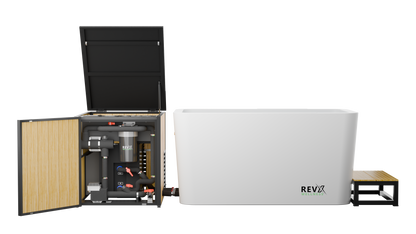 RevX X Tub Acrylic Cold Plunge with LUX 1.5 HP Chiller and Filtration System