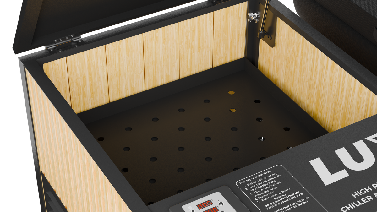 RevX X Tub Acrylic Cold Plunge with LUX 1.5 HP Chiller and Filtration System